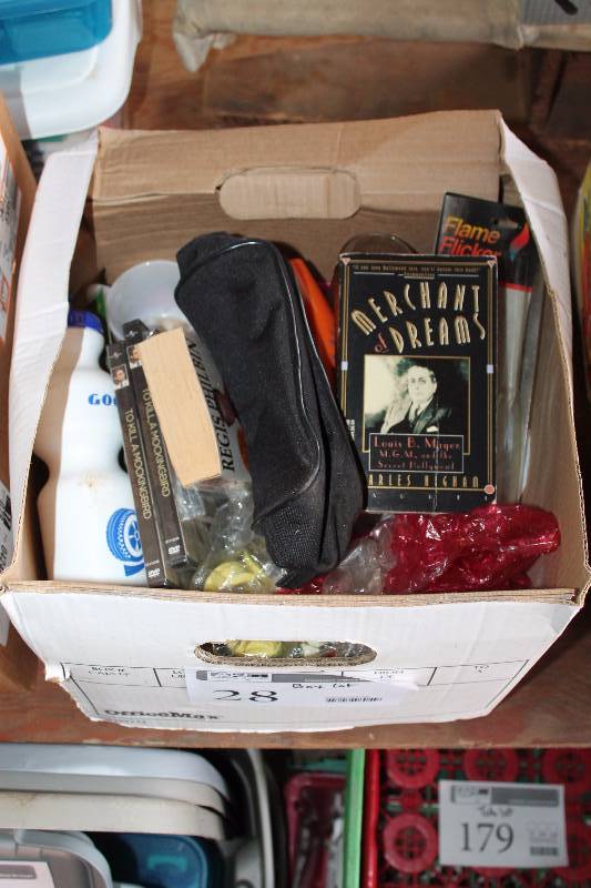 lot 28 image: Paperback Books, DVDs, Water Bottle, Home Dcor