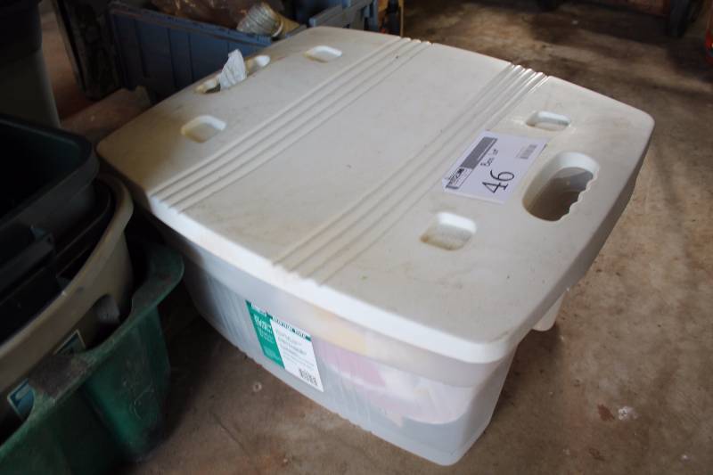 lot 46 image: Box Lot of Baseball Caps, And More