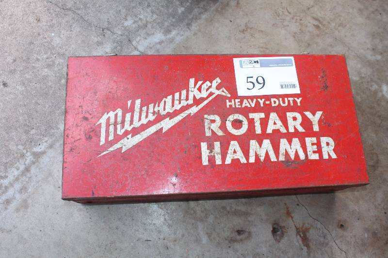 lot 59 image: Milwaukee Tools Heavy Duty Rotary Hammer w Case