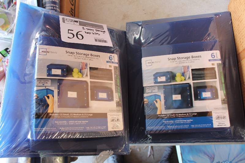 lot 56 image: Lot of (2) Snap Storage Box Kits