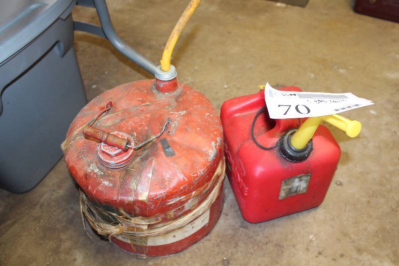 lot 70 image: Lot of (2) Gasoline Cans