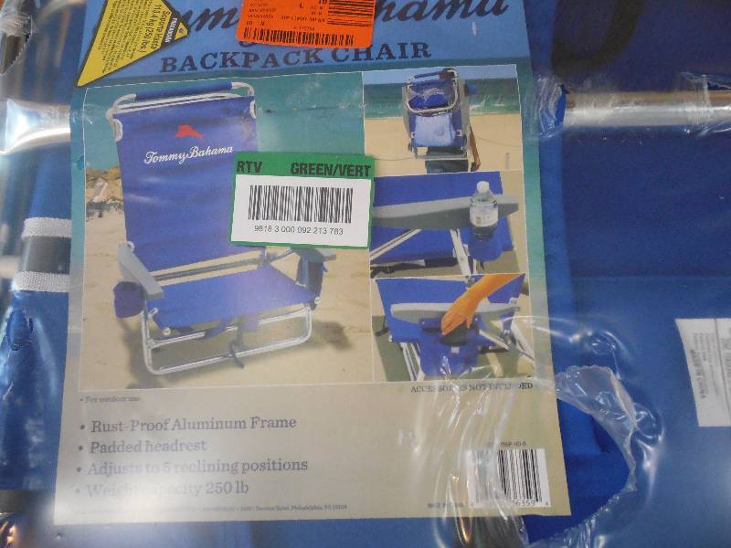 lot 58 image: TOMMY BAHAMA BACK PACK CHAIR