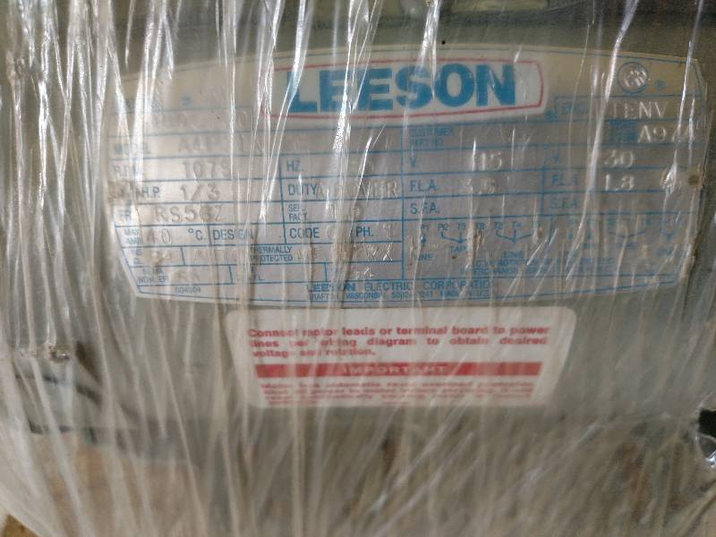 lot 11 image: Leeson 13 hp. Motor, 115230v, 1 p...