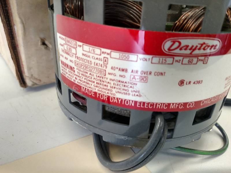 lot 31 image: Dayton 16 hp. Motor, 115v, 1 phase...