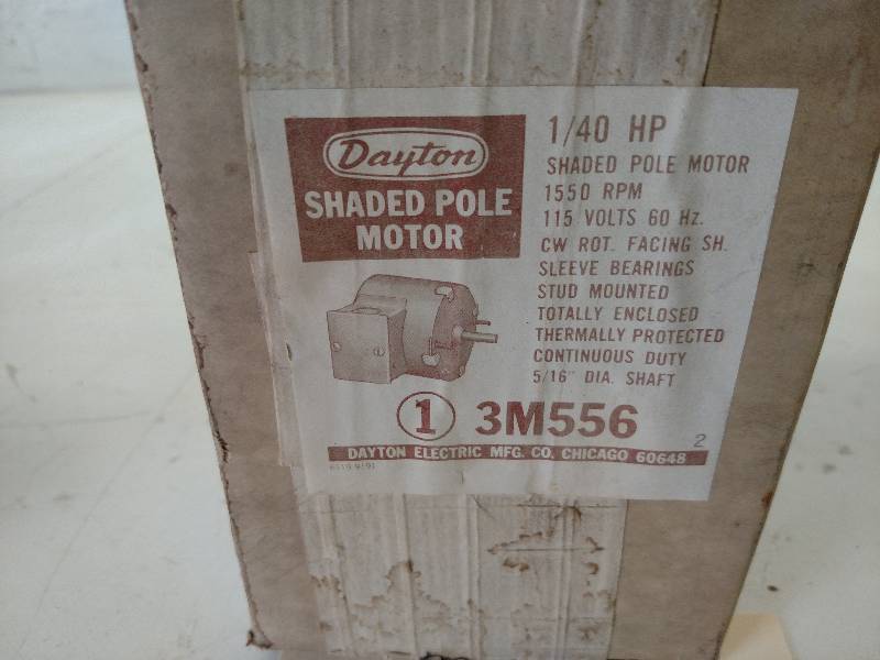 lot 35 image: Dayton 140 hp. Motor, 115v, 1 phas...