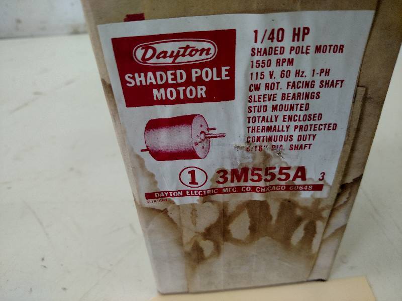 lot 38 image: Dayton 140 hp. Motor, 115v, 1 phas...