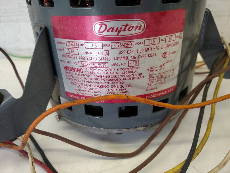 lot 61 image: Dayton 13 hp. Motor, 115v, 1 phase...