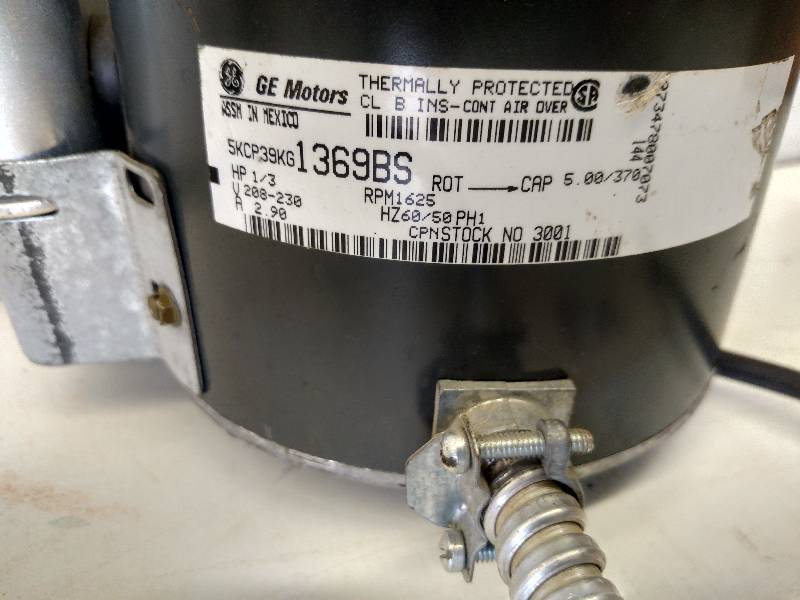 lot 64 image: GE 13 hp. Motor, 208-230v, 1 phase...