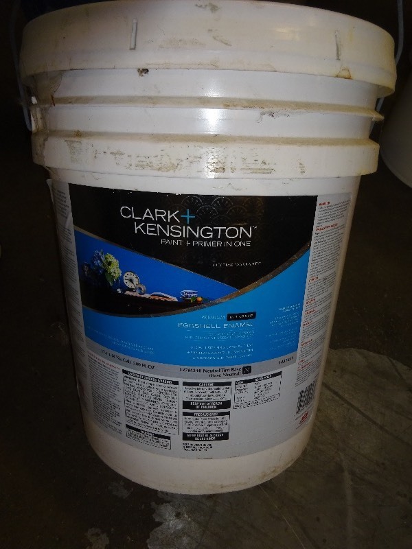 Clark and Kensington eggshell enamalinterior paint and primer