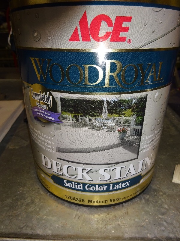 Ace wood royal deck stain solid color Golf Carts, New