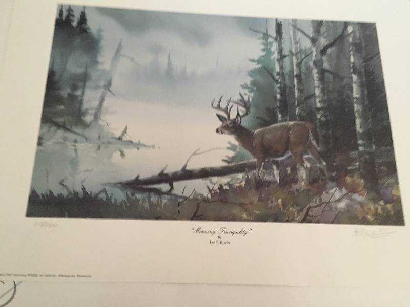 Morning Tranquility by Les C. Kouba Signed Print