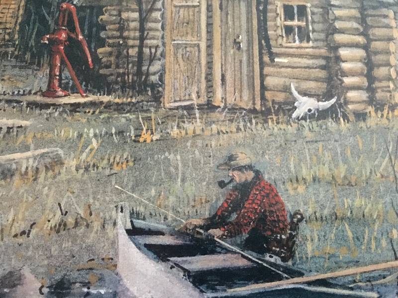 The Dudes Bush Hangout by Les C. Kouba Signed Print