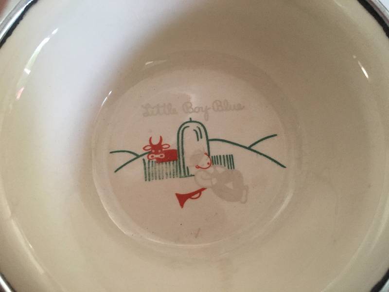Vintage Little Boy Blue Childs Warming Dish