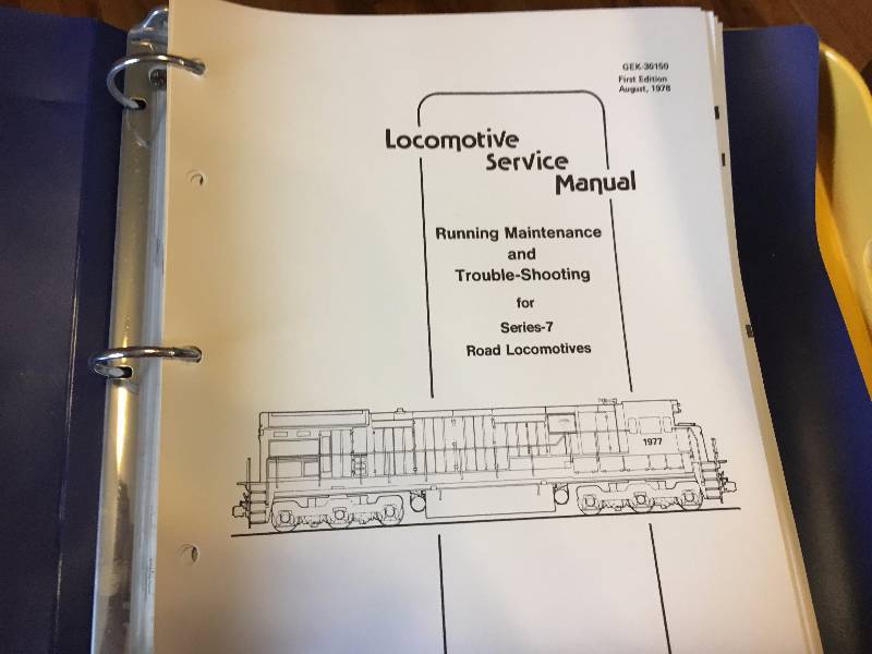 1977 General Electric Train Locomotive Service Manual