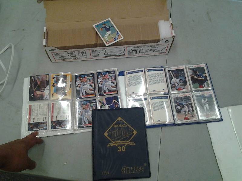 Box Of Topps Baseball Sports Cards, Albums Of Javier Lopez & Ryne Sandberg