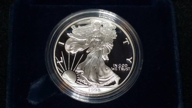 1998 American Silver Eagle Proof Deep Cameo