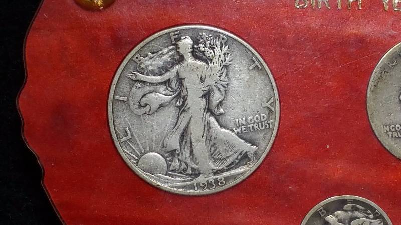 1938 Silver Coins Birth Year Set