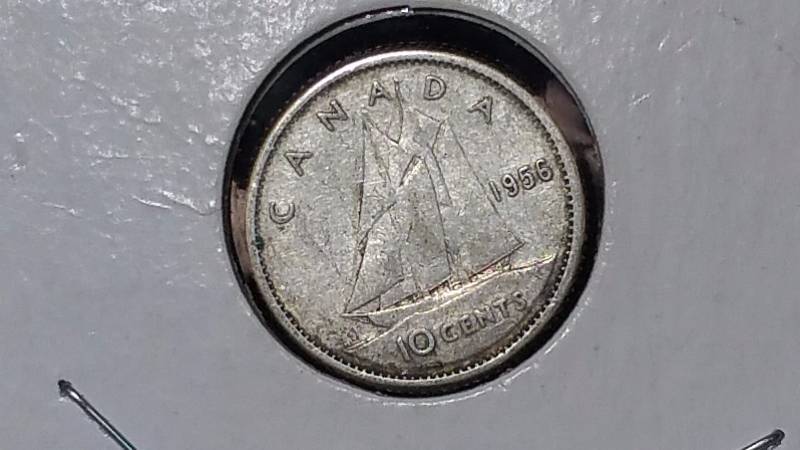 1956 Canadian Silver Dime & 1968 Canadian Silver Dime