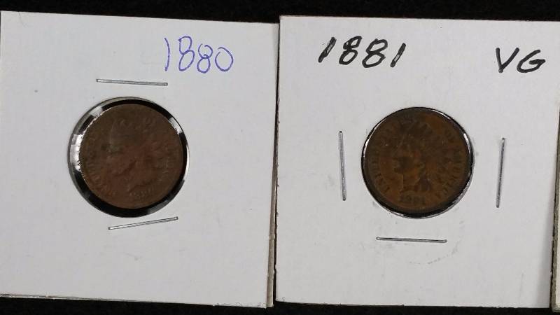 1880s and 1899 Indian Head Cents