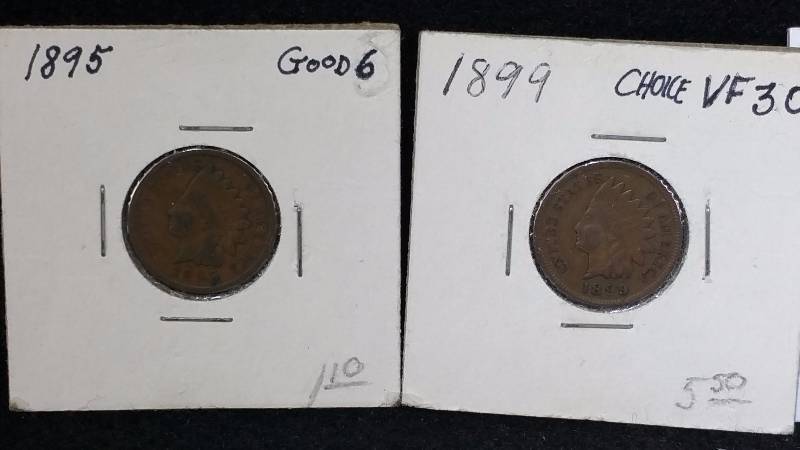 1880s and 1890s Indian Head Cents