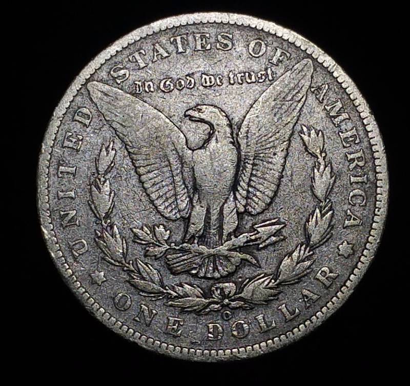 1890 O Morgan Silver Dollar