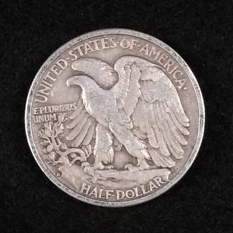1943 D Walking Liberty Silver Half Dollar