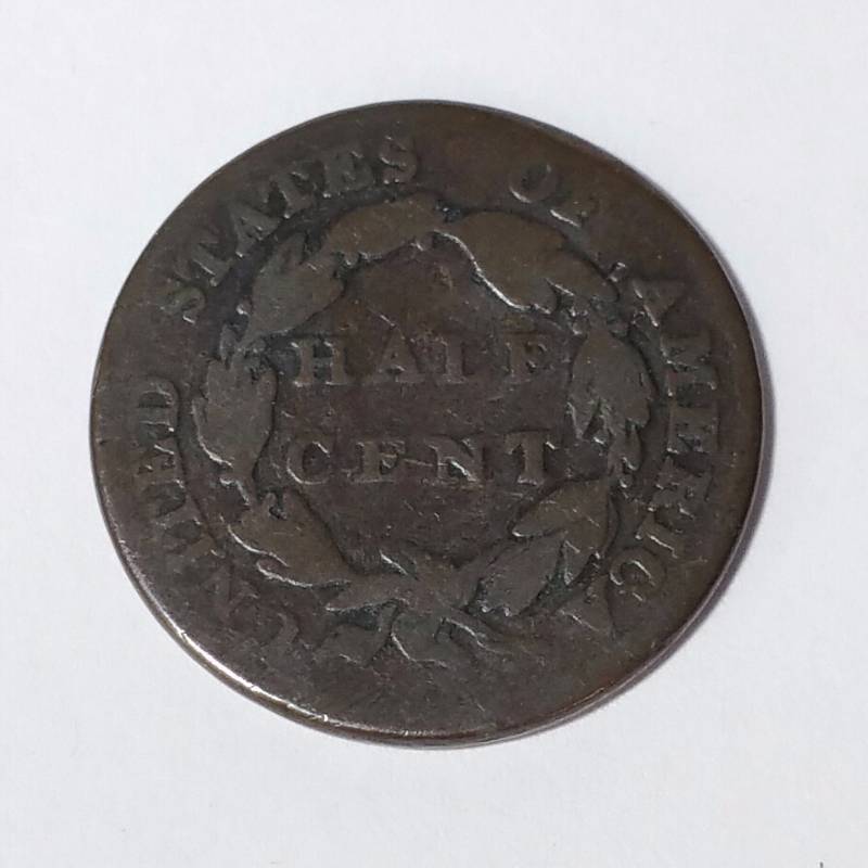 1826 Classic Head Copper Half Cent