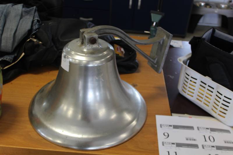 lot 11 image: Silver Wall-Mount Bell