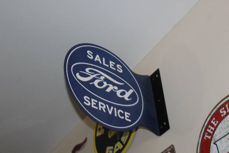 lot 35 image: Ford Sales Service Metal Sign