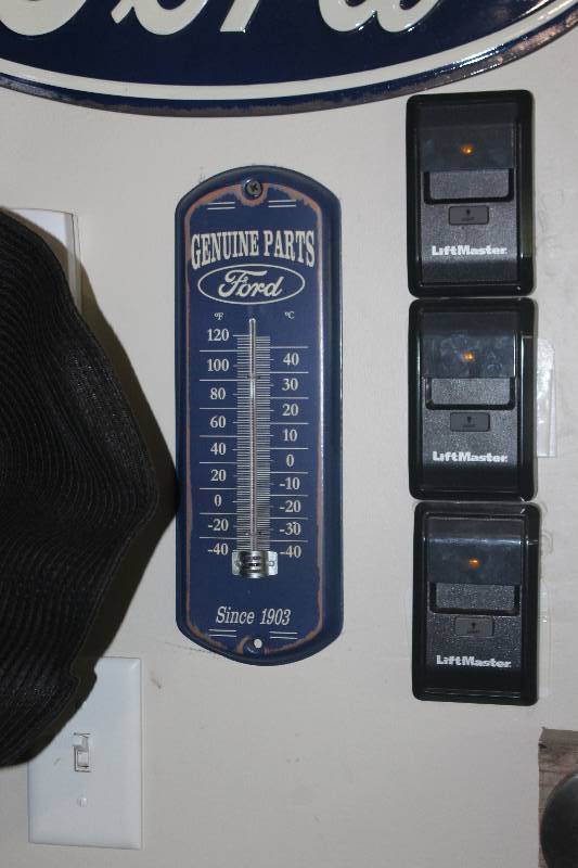 lot 41 image: Ford Metal Wall Thermometer