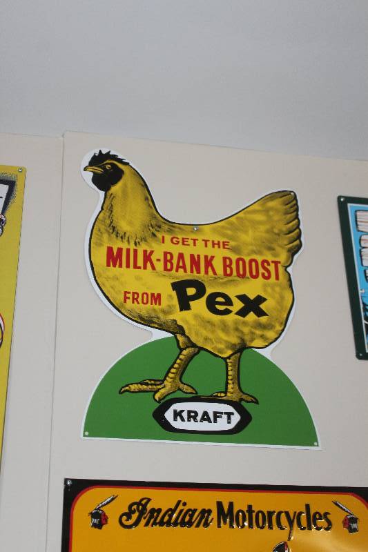 lot 47 image: Kraft Milk-Bank Boost From Pex Metal Sign