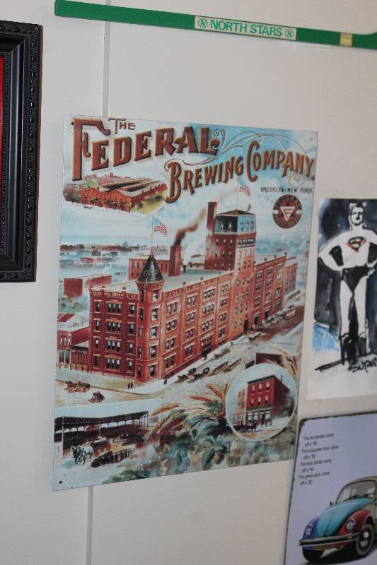 lot 51 image: Federal Brewing Company Metal Sign