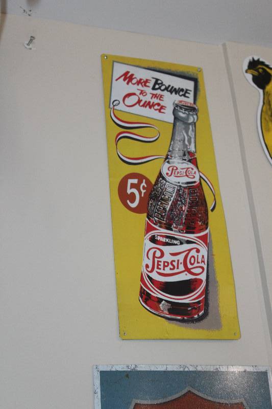 lot 55 image: Pepsi-Cola Metal Sign