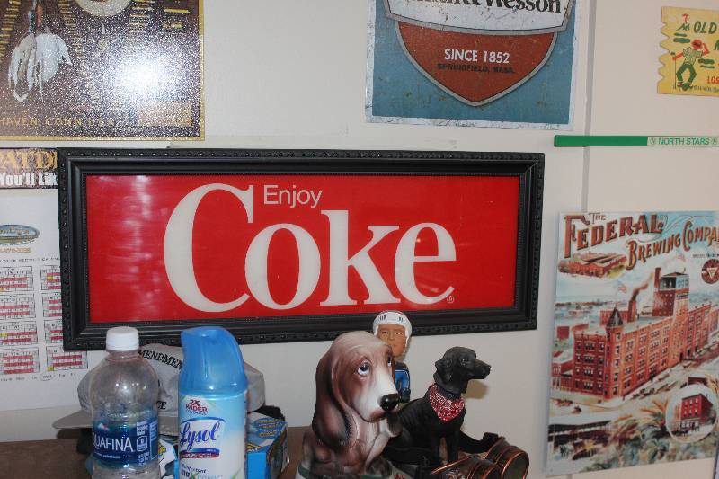 lot 61 image: Enjoy Coca-Cola Sign