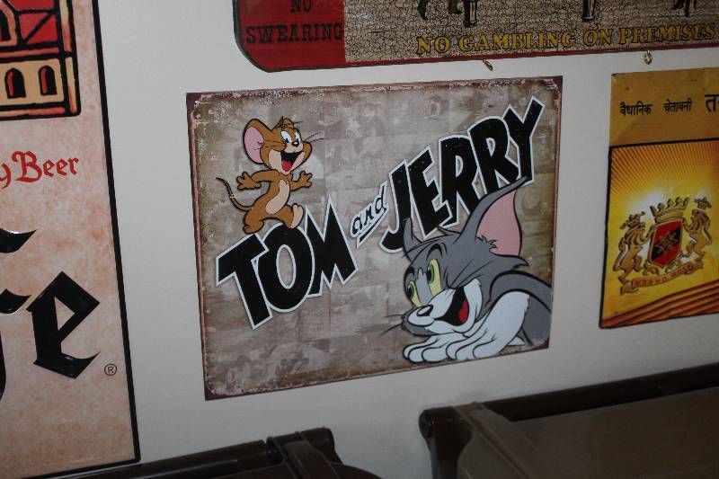 lot 80 image: Tom and Jerry Cartoon Metal Sign