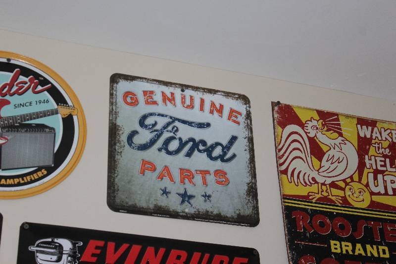 lot 86 image: Genuine Ford Parts Metal Sign
