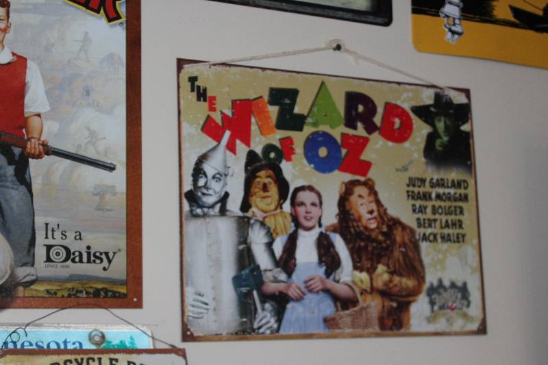 lot 90 image: The Wizard Of Oz Metal Movie Poster