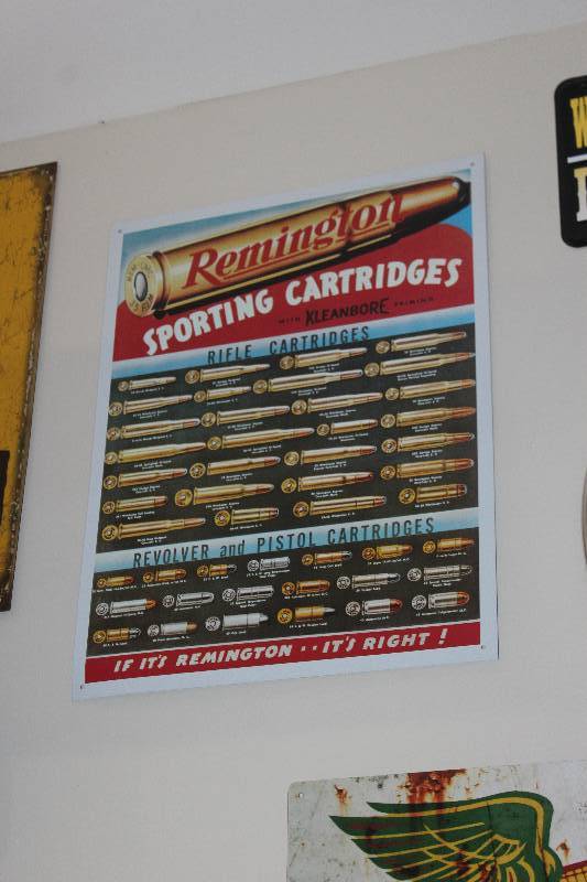lot 101 image: Remington Sporting Cartridges Metal Sign