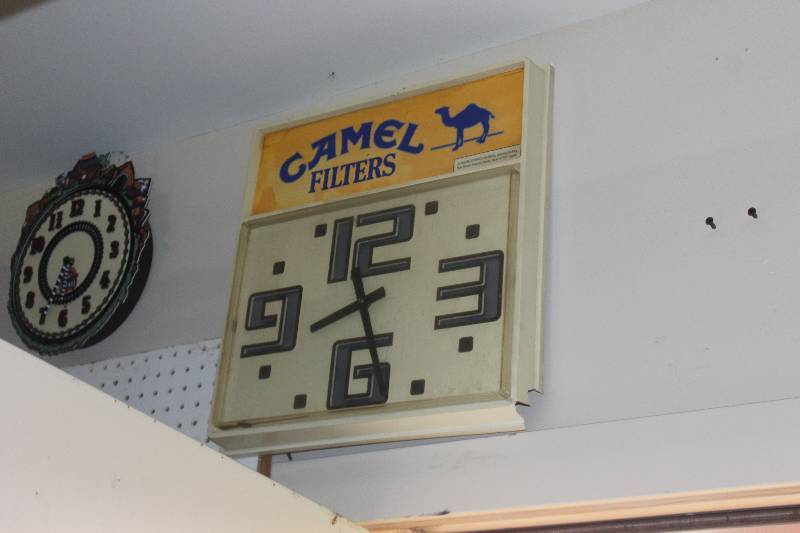 lot 108 image: Camel Filters Cigarettes Plastic Wall Clock