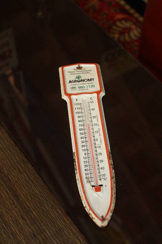 lot 60 image: Agronomy Metal Wall Thermometer