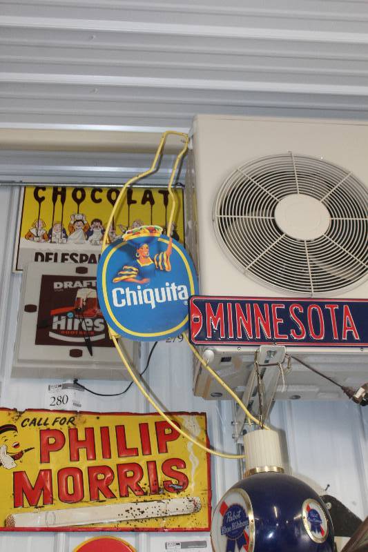 lot 57 image: Chiquita Banana Metal Sign