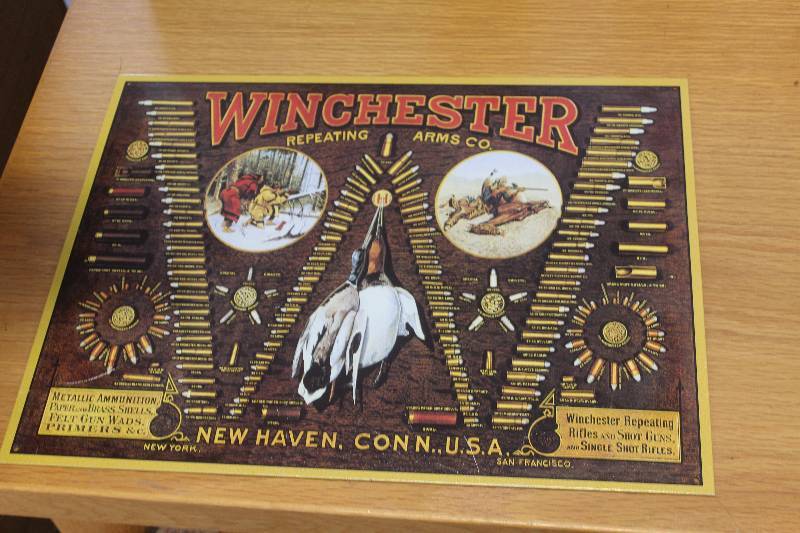 lot 151 image: Winchester Metal Poster