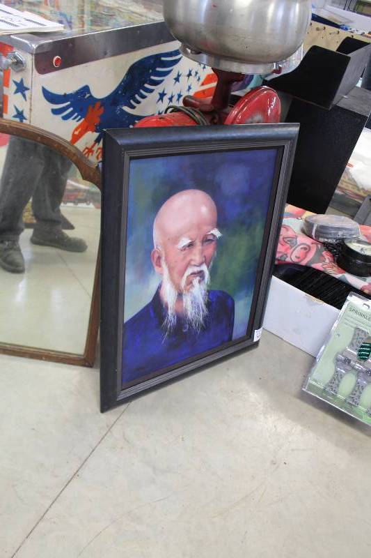 lot 164 image: Confusious by Jacobsen Signed Framed Wall Art