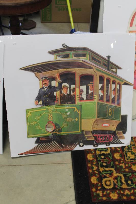 lot 166 image: Kraft Cheese Train Wall Art