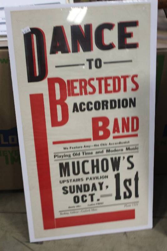 lot 183 image: Dance To Berstedts Accordian Band Muchows Pavilion Wall Art
