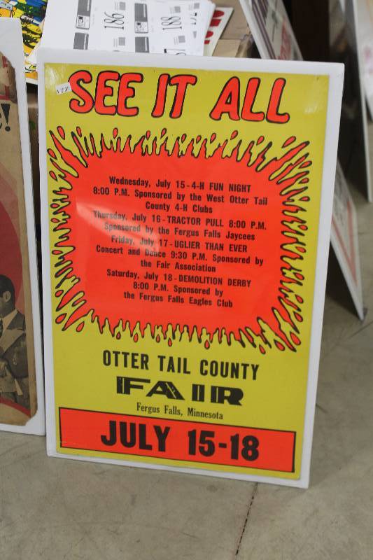 lot 184 image: Otter Tail County Fair Sign