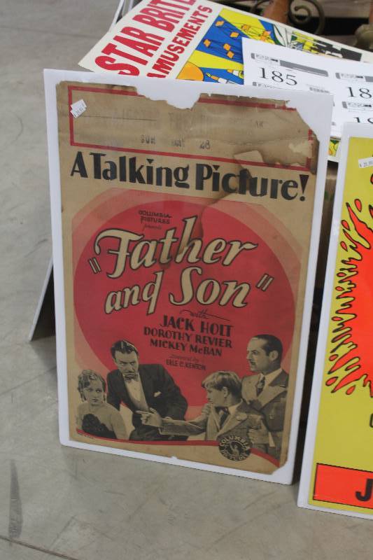 lot 186 image: A Talking Picture Father and Son Movie Wall Art