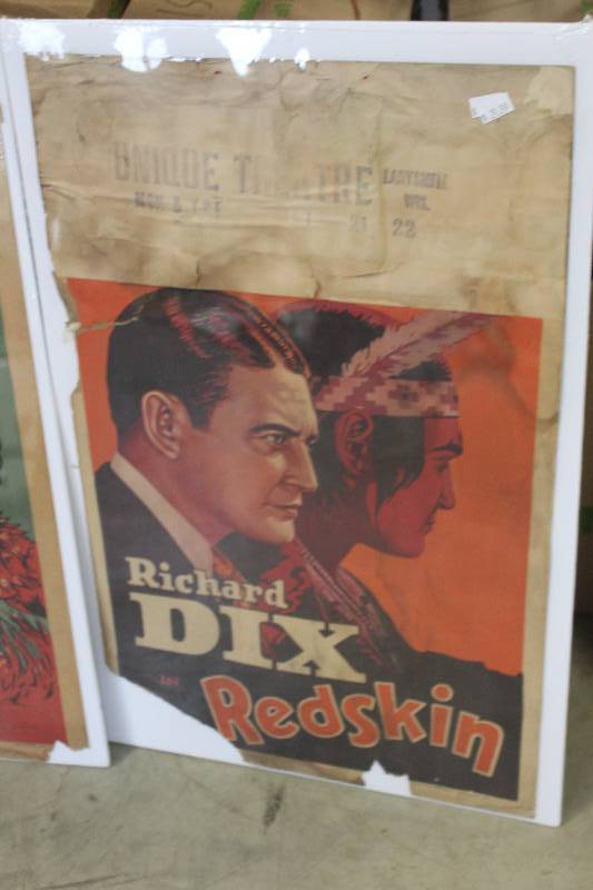 lot 188 image: Richard Dix Redskin Movie Wall Art