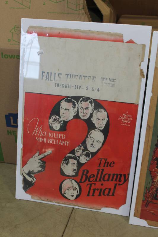 lot 190 image: Falls Theatre The Bellamy Trial Movie Wall Art