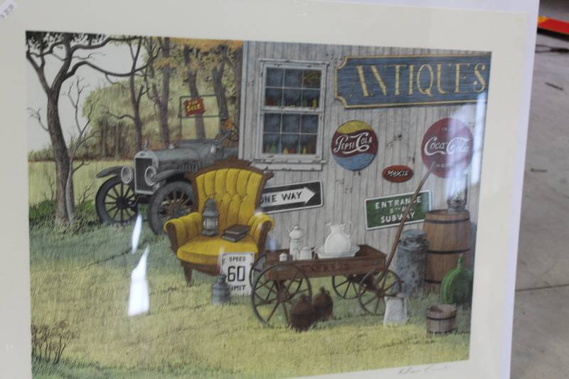 lot 193 image: Antiques by William Canton #183300 Signed Numbered Wall Art
